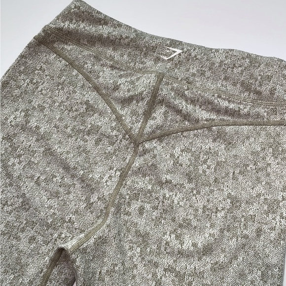 Gymshark DRY beige snakeskin print active Leggings SzS - Picture 8 of 12